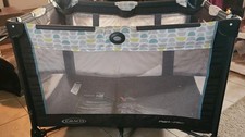 Graco Portable Foldable Play Yard w/ Carry Bag, Black/Gray, Infant/Toddler