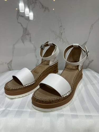 Jo Mercer Klume Espadrille Wedge, White Leather, Size 42 - Picture 10 of 14