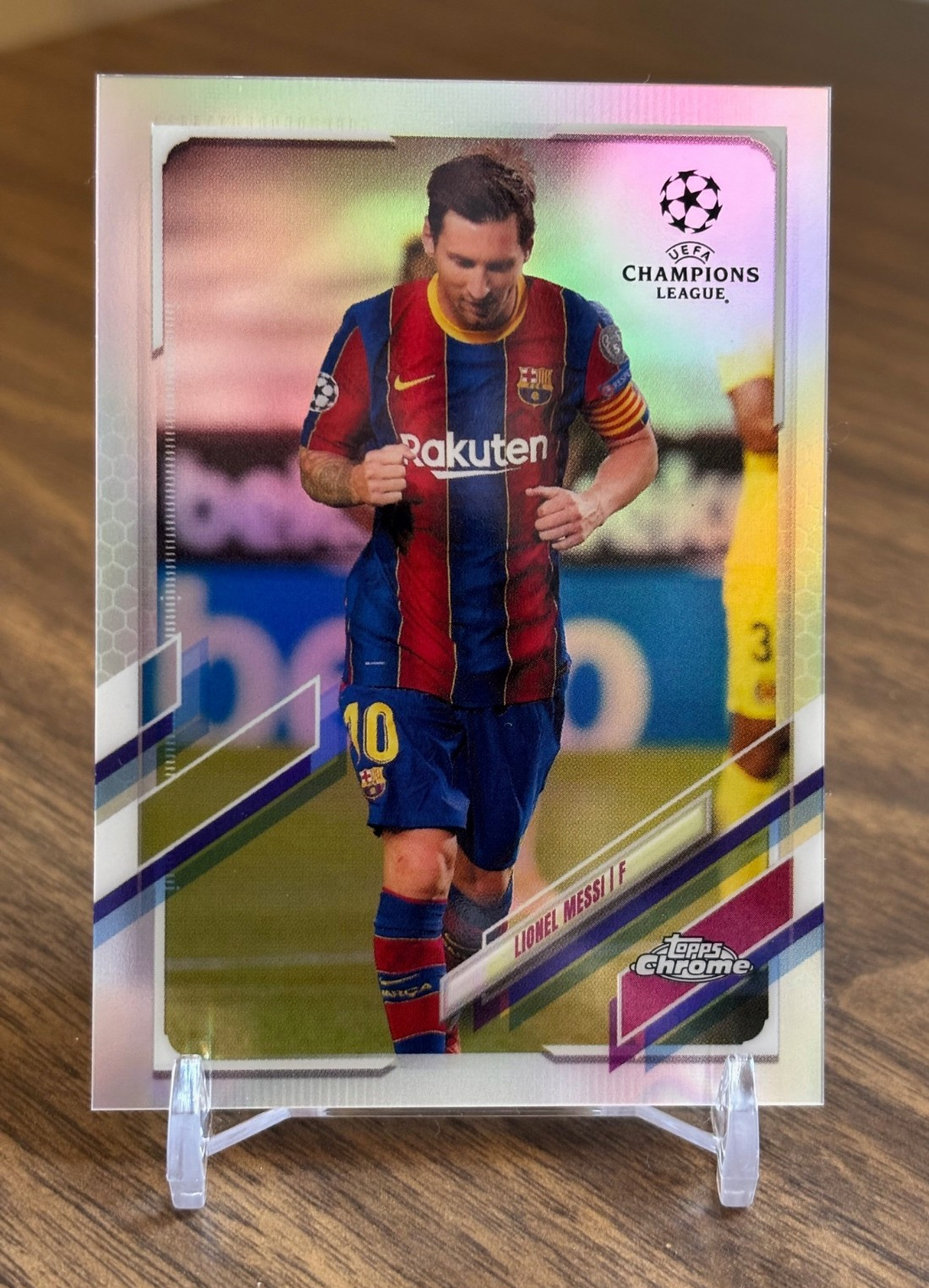Lionel Messi 2020 2021 2020-21 Topps Chrome UEFA UCL #1 SP Image Variation