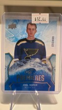 2021-22 Upper Deck Ice 2020-21 Ice Premieres #167 Joel Hofer /499 RC