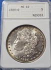 1884 O $1 Morgan Dollar MS63 ANACS "Soapbox" Beautiful!