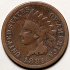 1884 Indian Head Cent
