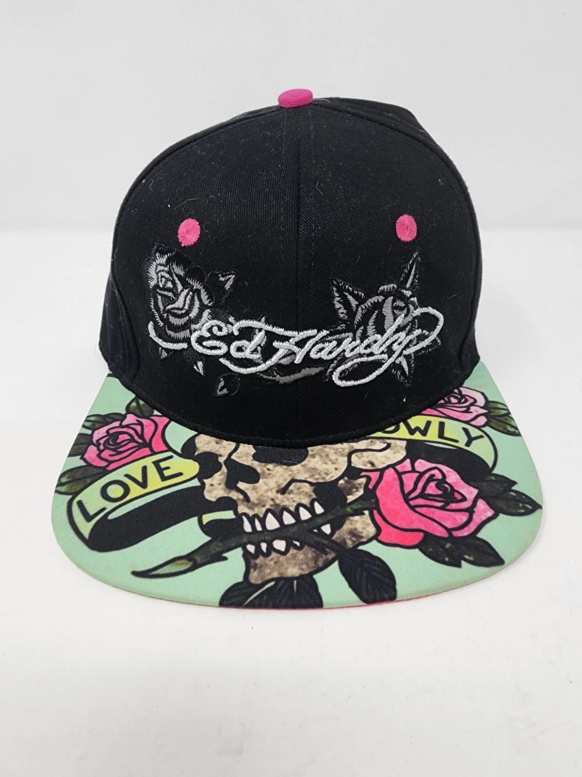 Ed Hardy LA/New York Hat Vintage Trucker Hat Love Kills Slowly Skull