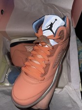 Jordan Air Jordan 5 Men s Mid Top Lace-Up Ora...