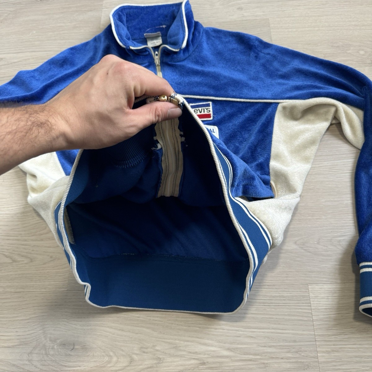 Vintage 80s Levi's Hillcrest Boxing Olympic Games Jacket Full Zip