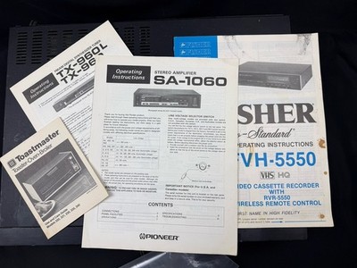 VTG 80's Fisher FA-1060 Video Cassette Recorder Studio VCR No Remote, Works