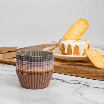 Silicone Small Cake Muffin Chocolate Cupcake Liner Baking Cup Cookie Diy Mold