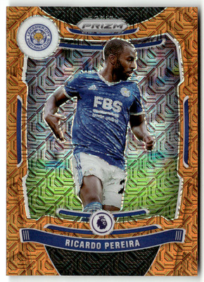 Panini 2021-22 Prizm Premier League No. 19 Ricardo Pereira Orange Mojo Prizm