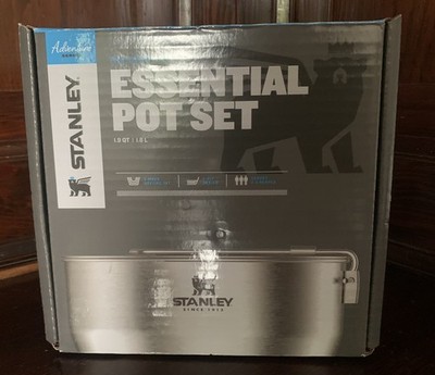 Stanley The Even Heat Essential Stainless Steel Pot Set - MSRP $70 Camping