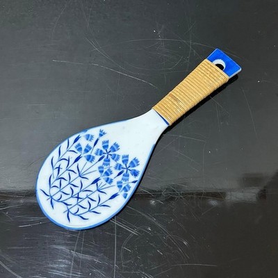 Miura Chikusen blau weiß Reisschaufel Nadeshiko Design Teezeremonie Werkzeug