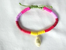 Anklet or Bracelet Heishi  Beach Barefoot 10-16" Boho USA Seller New