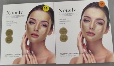 Nouelv Gold Collagen Crystal Hydrating Mask Sheets Exp 10/27 *2 PACK* (8ct)