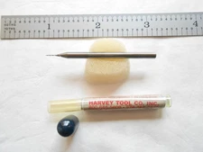 NEW HTC USA .015" SQ. END x 2" OAL x 1 DEG. TAPER PER SIDE CARBIDE 2FL. END MILL