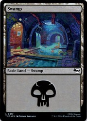 Swamp (0317) Foil - Teenage Mutant Ninja Turtles MTG