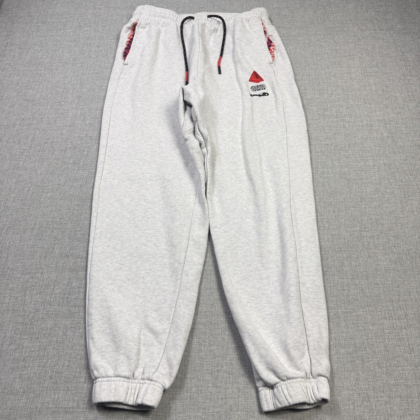 Nike Kyrie Irving Journey Reward Fleece Jogger Pants Mens Medium Gray Tapered