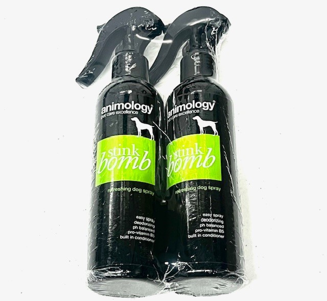 Animology Stink bomb refreshing dog spray 2 pack 8.4 fl oz. each