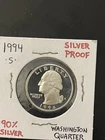 1994 S 90% Silver Washington Quarter PROOF DCAM