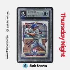 2023 BOWMAN DRAFT #BD-106 WYATT LANGFORD 1ST PROSPECT BGS AUTHENTIC AUTO