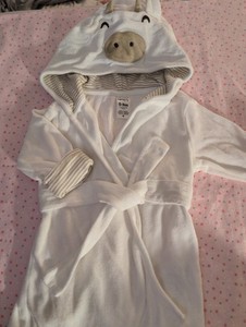 0-9M Boys Lot, Carter's Baby Cow Hooded Bath Robe, Carter's Sleepsack Lot of 12