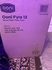 Ooni Fyra 12 Wood Pellet Pizza Oven 12" Portable Outdoor Table Fire Stone Baked