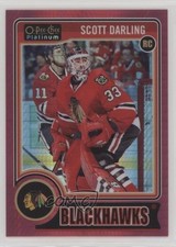 2014-15 O-Pee-Chee Platinum Red Prism 109/135 Scott Darling #151 Rookie RC 5j8