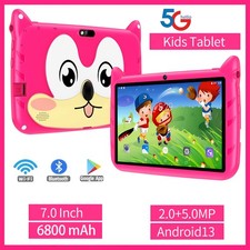 Android 7 inch Kid Tablet 8GB 64GB Bluetooth WiFi Dual Camera Education PAD Gift