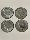 Lot Of 4 Silver Half Dollars - 40% Kennedy - 4 Coins - $2 Dollar face Value FV