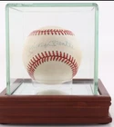 Mickey Mantle Signed Official AL Baseball NY Yankees Bold Auto PSA LOA HOF mvp