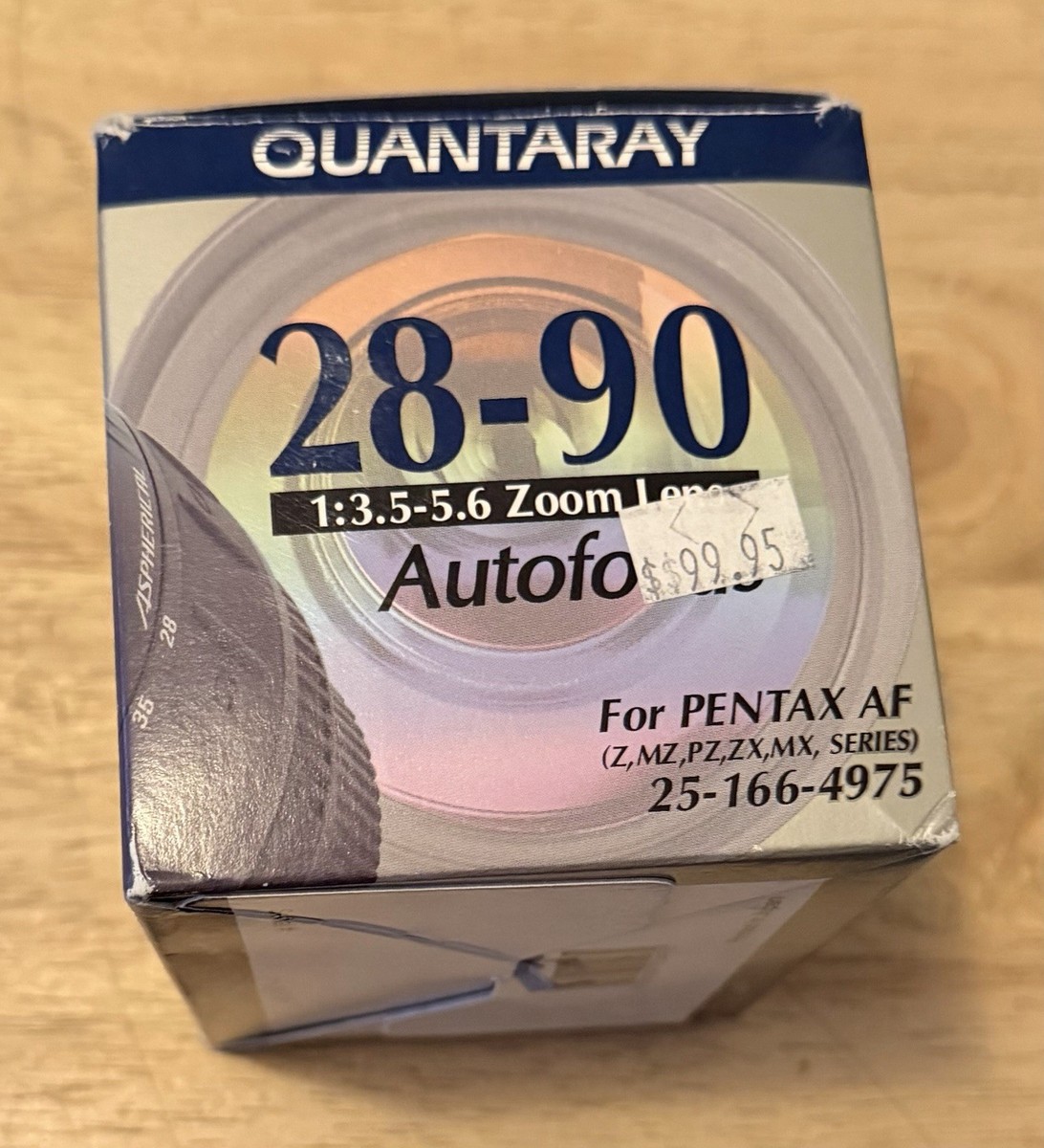 Quantaray 28-90mm 1:3.5-5.6 Zoom Autofocus Lens For Canon AF 25