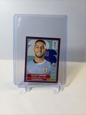 2026 FIFA World Cup Stickers Sebastian Caceres Purple Border 1/200!! URU 6  