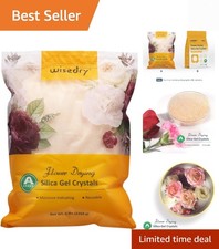 5 LBS Non-Toxic Silica Gel Flower Drying Crystals - Color Indicating, Reusable