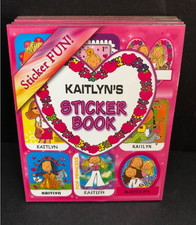 Personalized Name KAITLYN STICKER BOOK Stick W/Us Girls Funky Groovy Stickers
