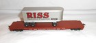 American Flyer / Gilbert HO 33509 Western Maryland Flat Car w/Van — photo 2