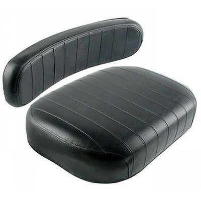 SW104312E Cushion Set, Black Embossed Vinyl, Pipe Style Frame-(2 pc.) Fits White