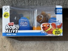 NEW - Zuru Robo Alive Robo Fish 2PK - Color Changing Robotic Swimming Fish