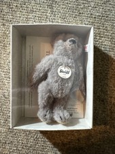 Steiff Grey Alpaca Teddy Bear 2010 Annual Club Gift with Box and COA