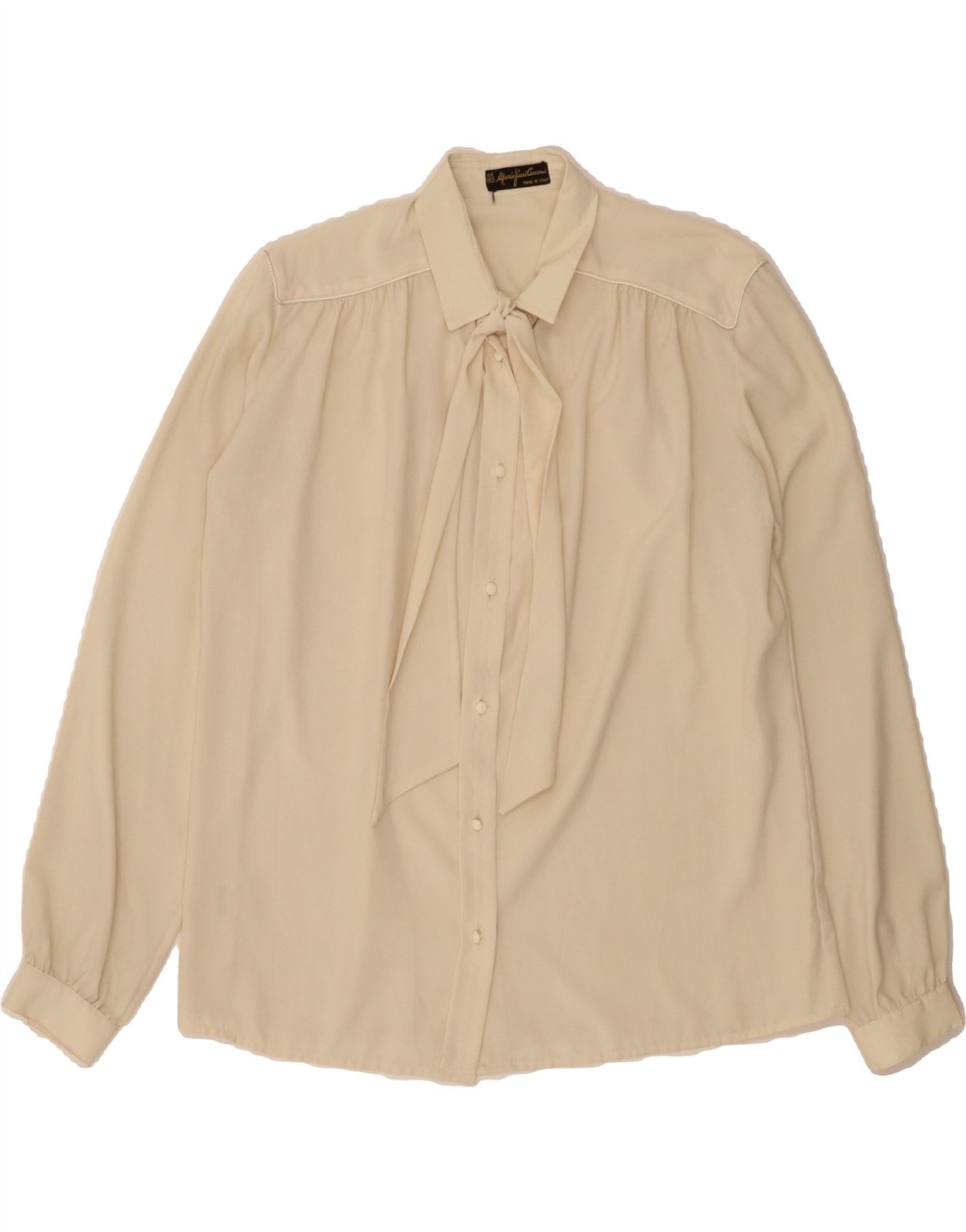 MARIO PUCCI CECCONI Womens Oversized Shirt Blouse IT 40 Small White DQ12