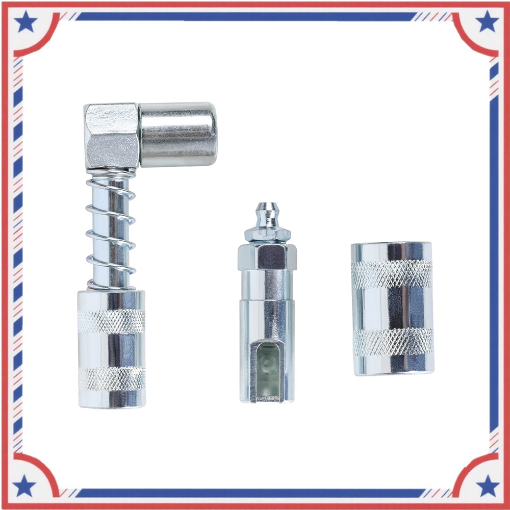 Grease Nozzle Grease Gun- Accessory 90 Degree Grease Coupler Adapter