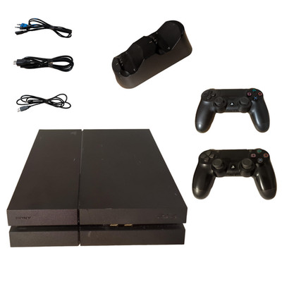 Sony Playstation 4 PS4 CUH-1216A 500GB - defekter Power Knopf - 2x Controller!