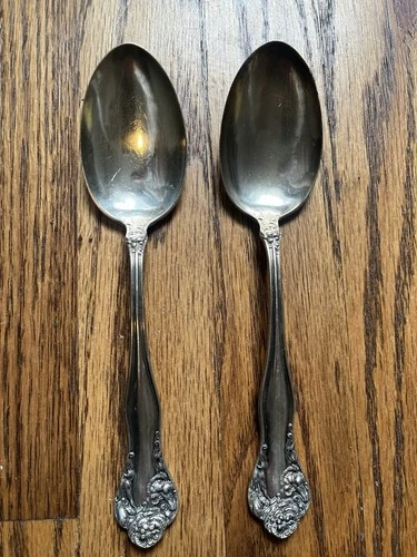2 Sterling Silver Serving Spoons - Stratford - International Silver