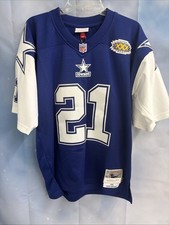 Authentic Deion Sanders Dallas Cowboys Mitchell & Ness NFL Large Jersey Navy NWT