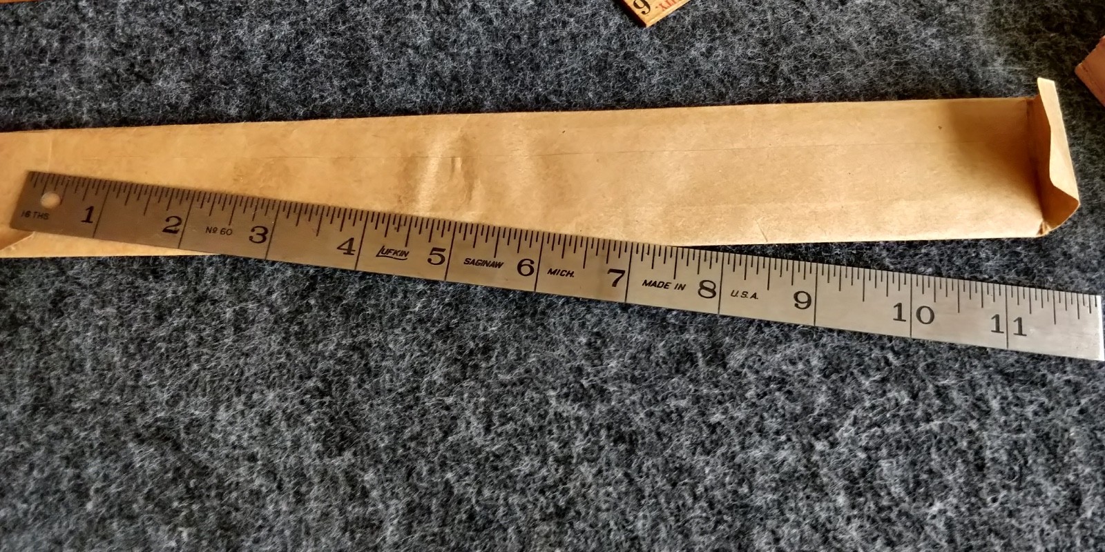 NEW NOS LUFKIN # 60 12  Ruler Rule Scale Flexible Steel USA 