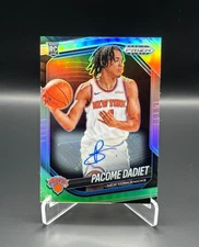 RC Auto! Pacôme Dadiet 2024-25 Panini Prizm Black Auto Silver RC New York Knicks