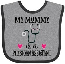 Inktastic Physician Assistant PA Mom Baby Gift Baby Bib P Medical Occupation
