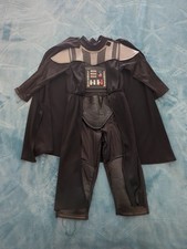 Disney Childs Darth Vader Costume Star Wars with Cape Size 2 but appears larger