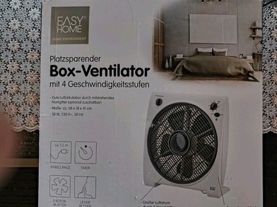Easy Home Box- Venttilator weiss m 4 Geschwindigkeitsstufen