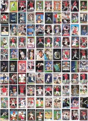 Los Angeles Angels Team Lot of 100 MLB Baseball Cards - Exact Cards Shown
