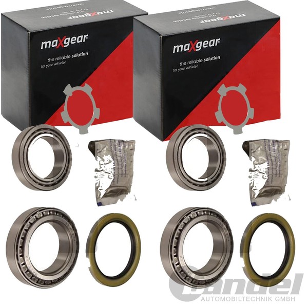 2X Maxgear RADLAGER-SATZ Vorne Passend FÜR Lexus Lx Toyota Land Links+Rechts-image