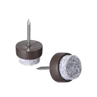 60Stk. Aufnageln MöBel Filzgleiter Stuhl Tischbein Schutz 14Mm Durchmesser Braun