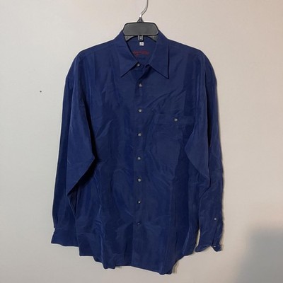 Angelo Litrico Men's Casual Preppy Blue Button-Up Dress Shirt Size Small 36/737